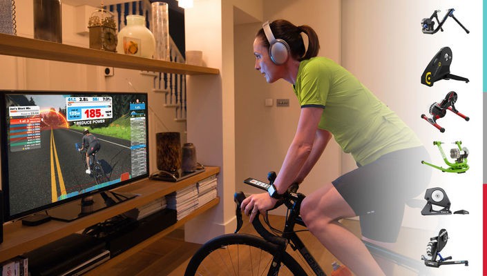 Zwift indoor cycling and compatible turbo trainers