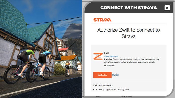Riding on Zwift and connecting it to Strava