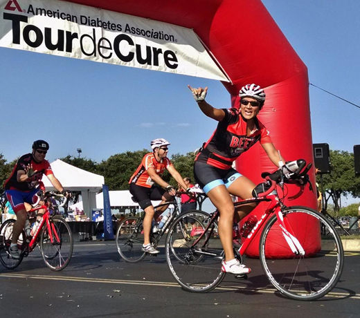 Cycling for Tour de Cure