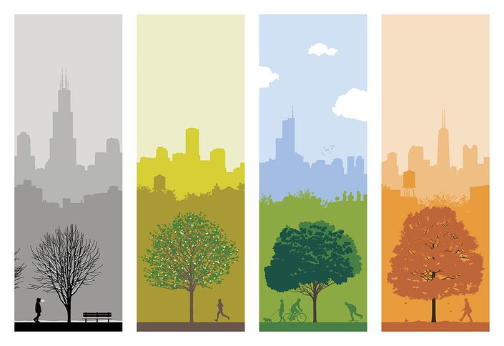 '4 SEASONS CHICAGO' - a print by Ryan Kapp