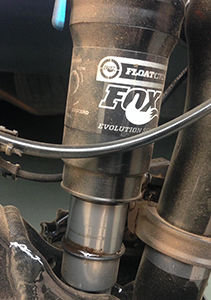 Visually check for leaking oil or damage to your suspension.