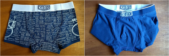 Cycology boxers, outside and in
