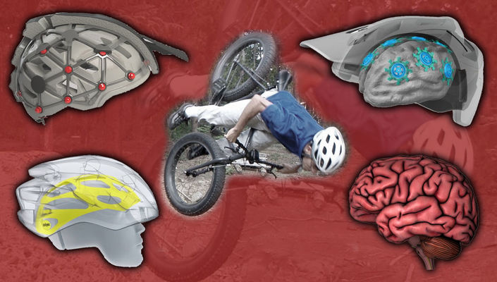 Bicycle helmet technology to reduce traumatic brain injury (TBI)