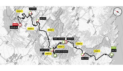 Course map for Haute Route Alps