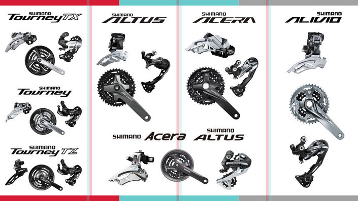 Differences between Shimano's low-end groups: Tourney, Altus, Acera, and Alivio