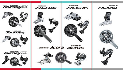 Differences between Shimano Tourney, Altus, Acera, and Alivio components