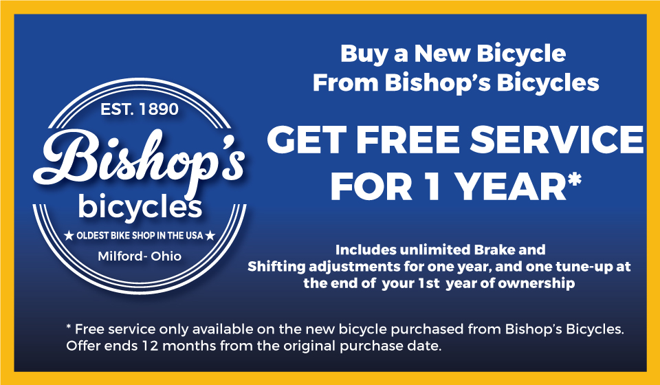 Free new bicycle service for a year