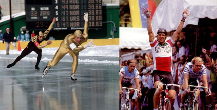 Eric Heiden - speed skater and cyclist