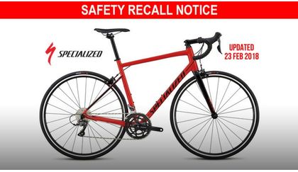 Specialized recalling 2018 Allez bikes due to fork defect