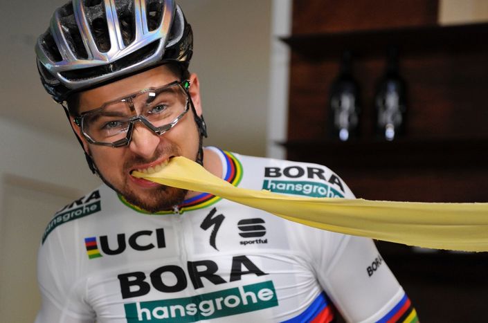 Peter Sagan enjoys Bora-Hansgrohe's healthy & delicious team meals.