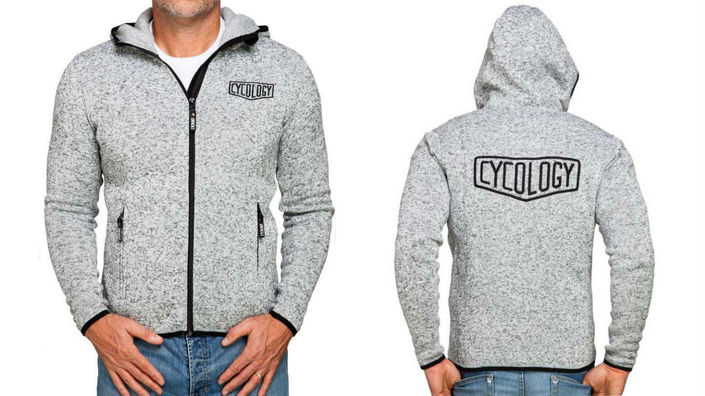 Cycology Men's Grey Knitted Hoodie
