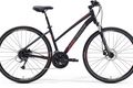 Merida crossway 300 lady black red gray side 2016