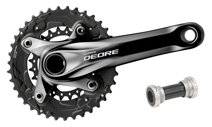 shimano deore double crankset