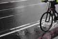 Commuter wet rain cycling bike lane