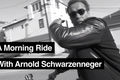 Funny a morning bike ride with arnold schwarzenegger