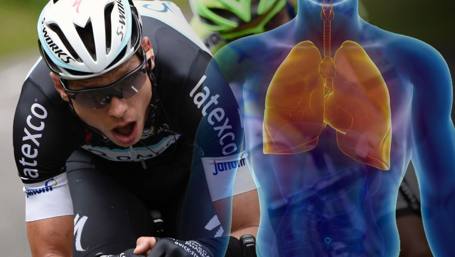 que le suceden a nuestros pulmones en el ciclismo