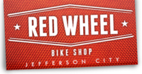 Red wheel logo