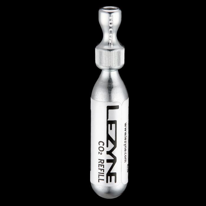 Gonfleur CO2 Lezyne Twin Speed Drive - Double Valve Presta/Schrader - Noir + Cartouche 16g