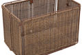 Folding rear faux wicker basket 1