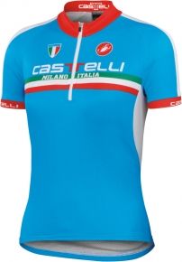 Castelli Kid Jersey Sweatshirt Garçon – Maillot Cyclisme Enfant Respirant, Poches Arrière, Fermeture YKK, 100% Polyester
