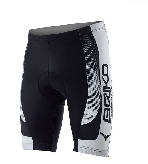 black and red cycling shorts