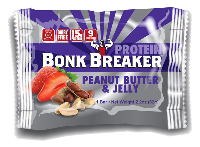 Bonk Breaker Energy Bar Peanut Butter & Jelly Protein 2015
