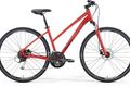 Merida crossway 100 lady red black gray side 2016